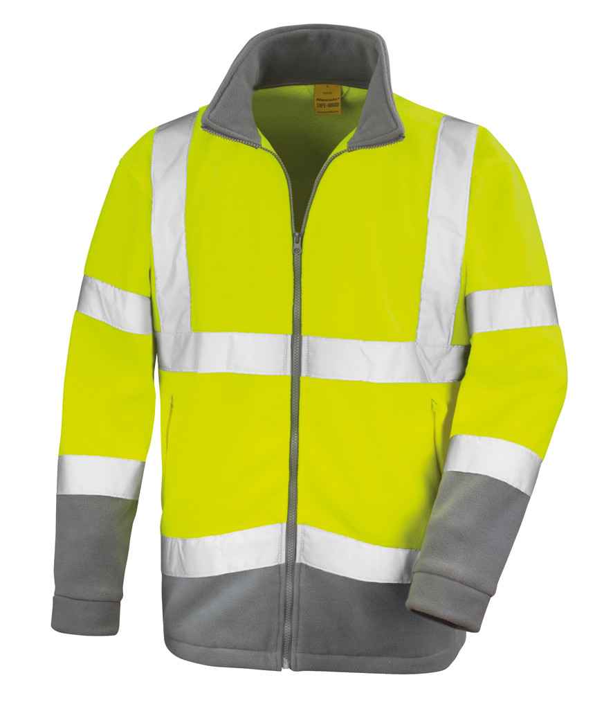 Result Safe-Guard Hi-Vis Micro Fleece Jacket - Fluorescent Yellow