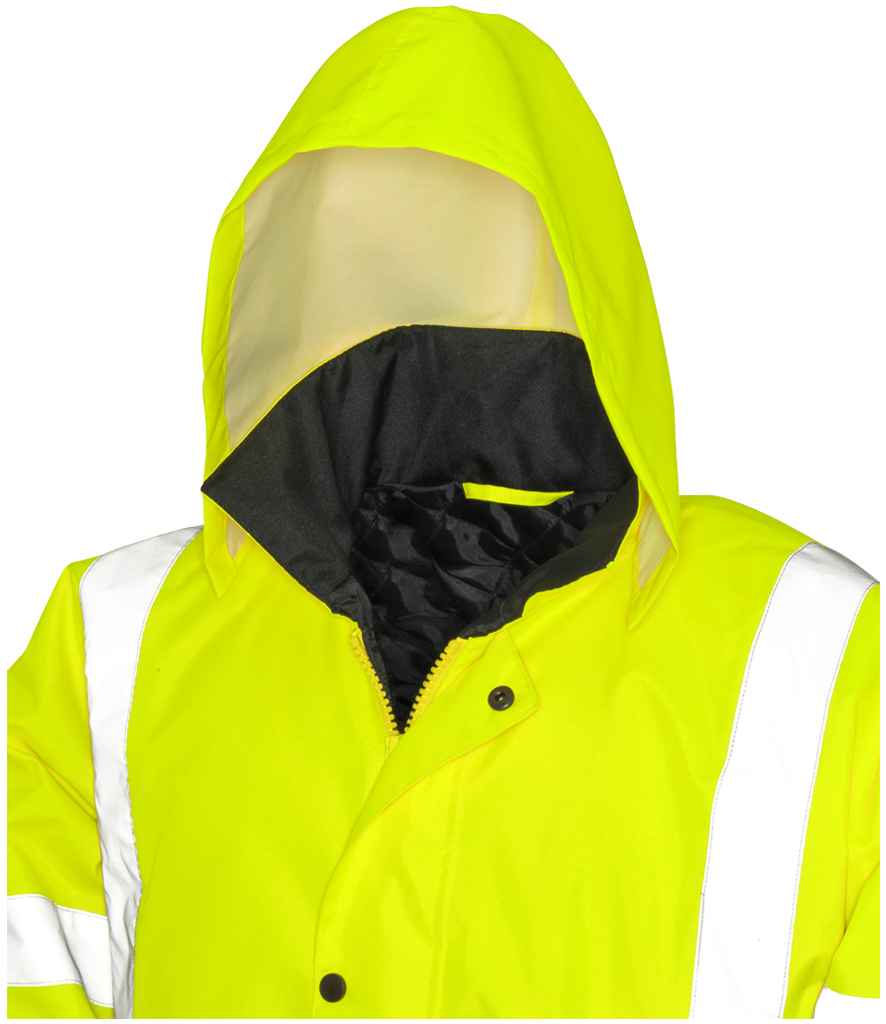 Result Core Motorway Two Tone Safety Jacket - Fluorescent Yellow/Black