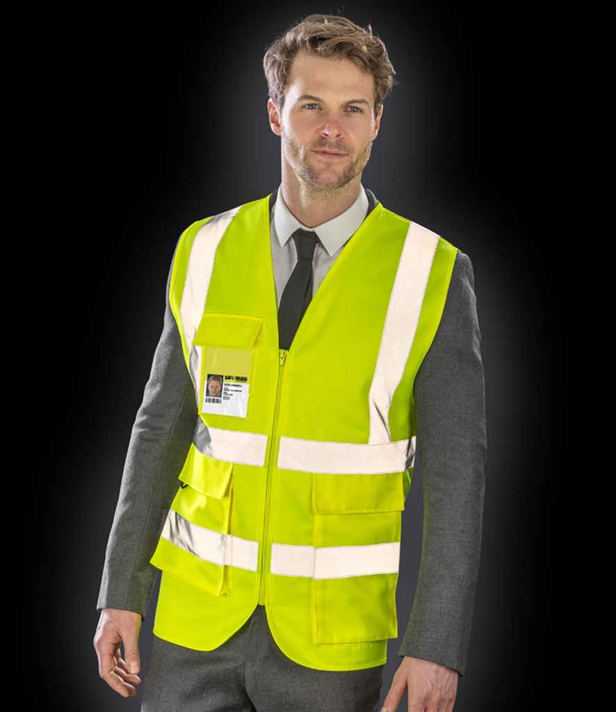 Result Safe-Guard Heavy Duty Poly/Cotton Security Vest - Yellow