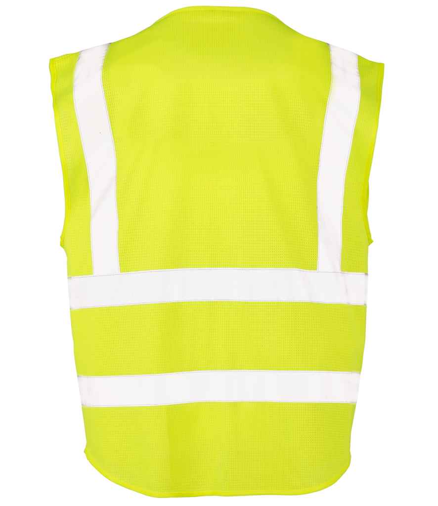Result Safe-Guard Executive Cool Mesh Safety Vest - Fluorescent Yellow
