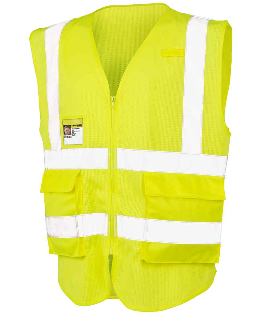 Result Safe-Guard Executive Cool Mesh Safety Vest - Fluorescent Yellow