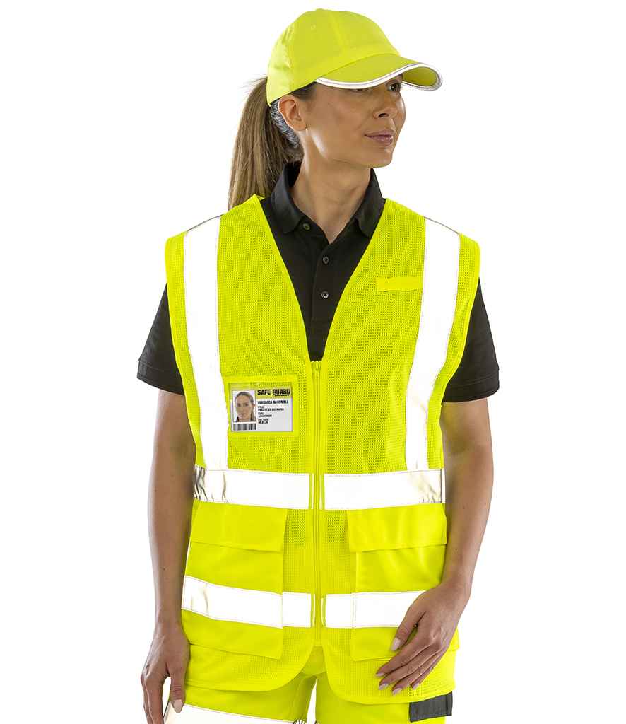 Result Safe-Guard Executive Cool Mesh Safety Vest - Fluorescent Yellow