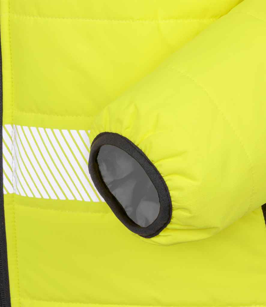 Result Recycled Ripstop Padded Safety Jacket - Fluorescent Yellow