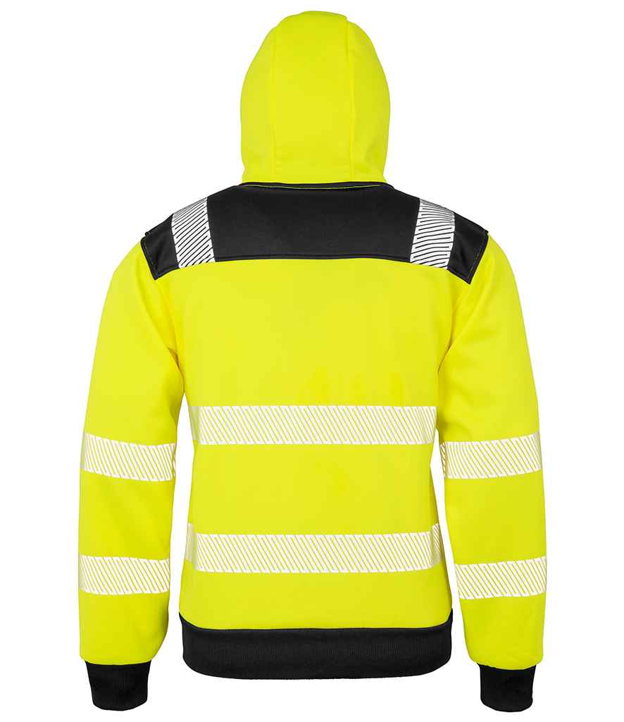 Result Recycled Safety Zip Hoodie - Fluorescent Yellow