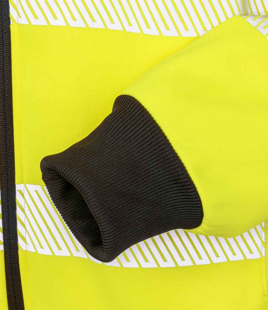 Result Recycled Safety Zip Hoodie - Fluorescent Yellow