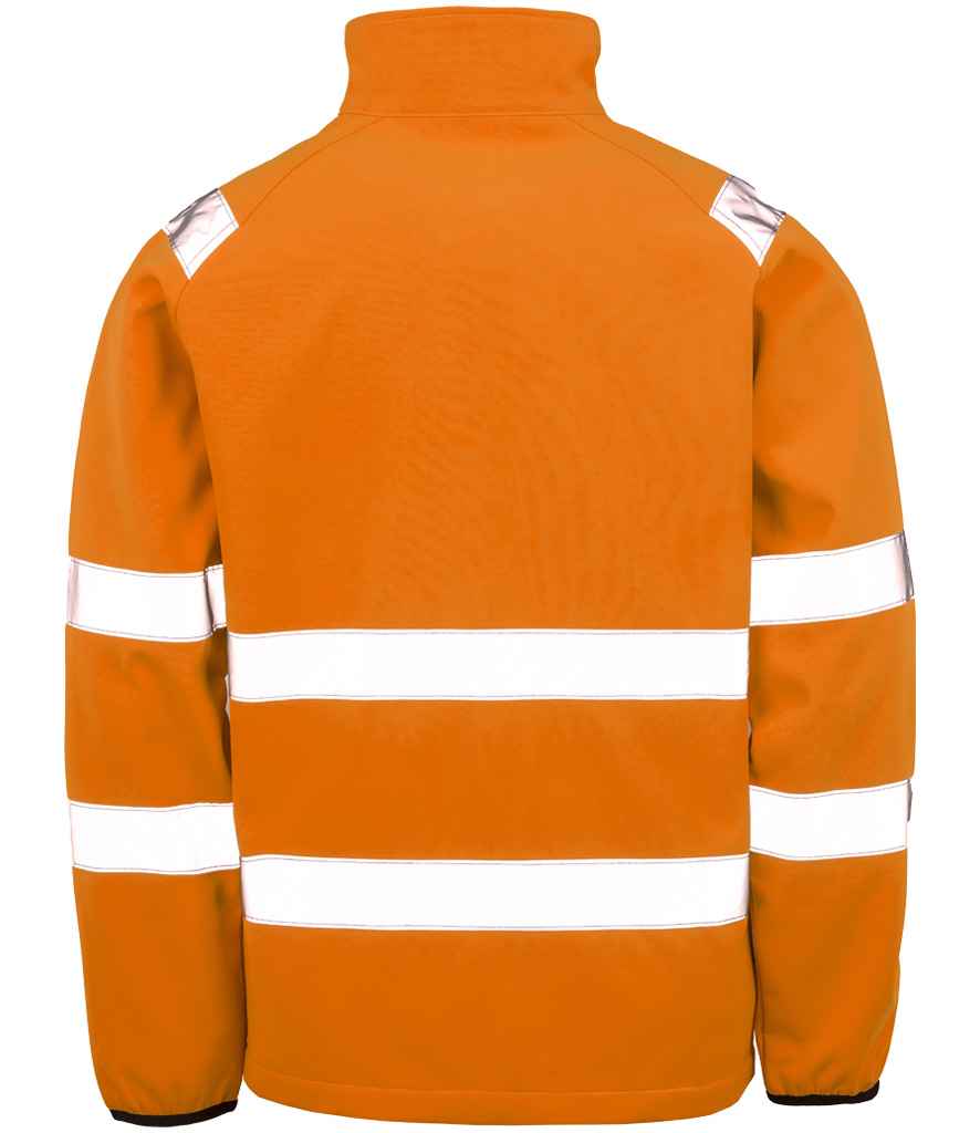 Result Recycled Printable Safety Soft Shell Jacket - Fluorescent Orange
