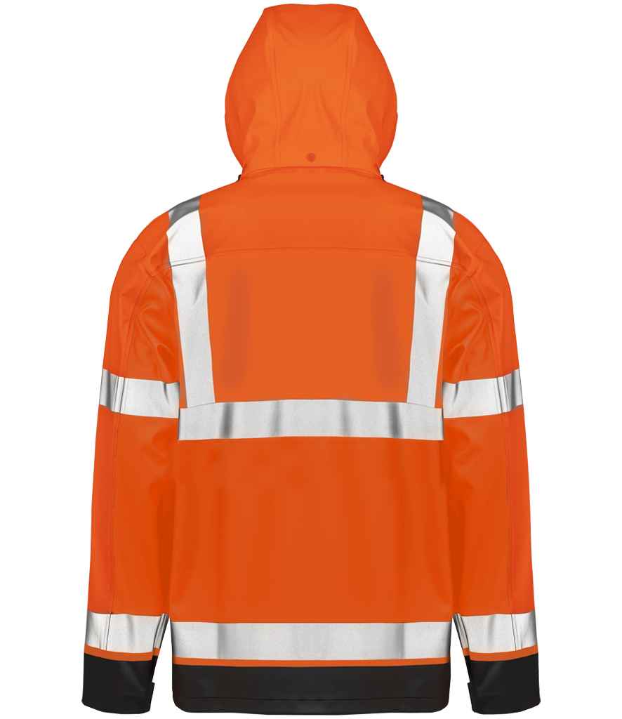 Result Recycled Heavy Duty Prism PU Safe and Dry Jacket - Fluorescent Orange/Black