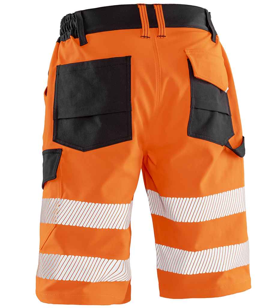 Result Recycled Dynamic Stretch Safety Shorts - Fluorescent Orange