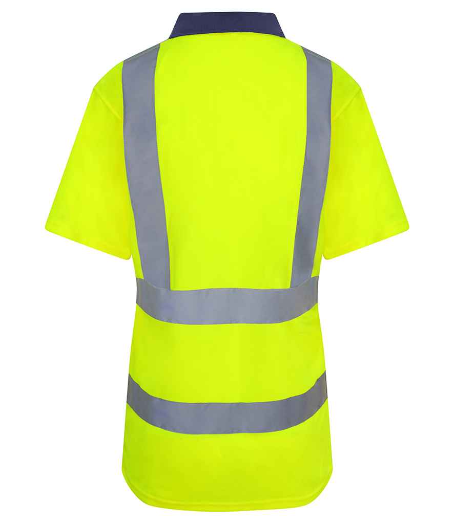 Pro RTX High Visibility Polo Shirt - Yellow/Navy