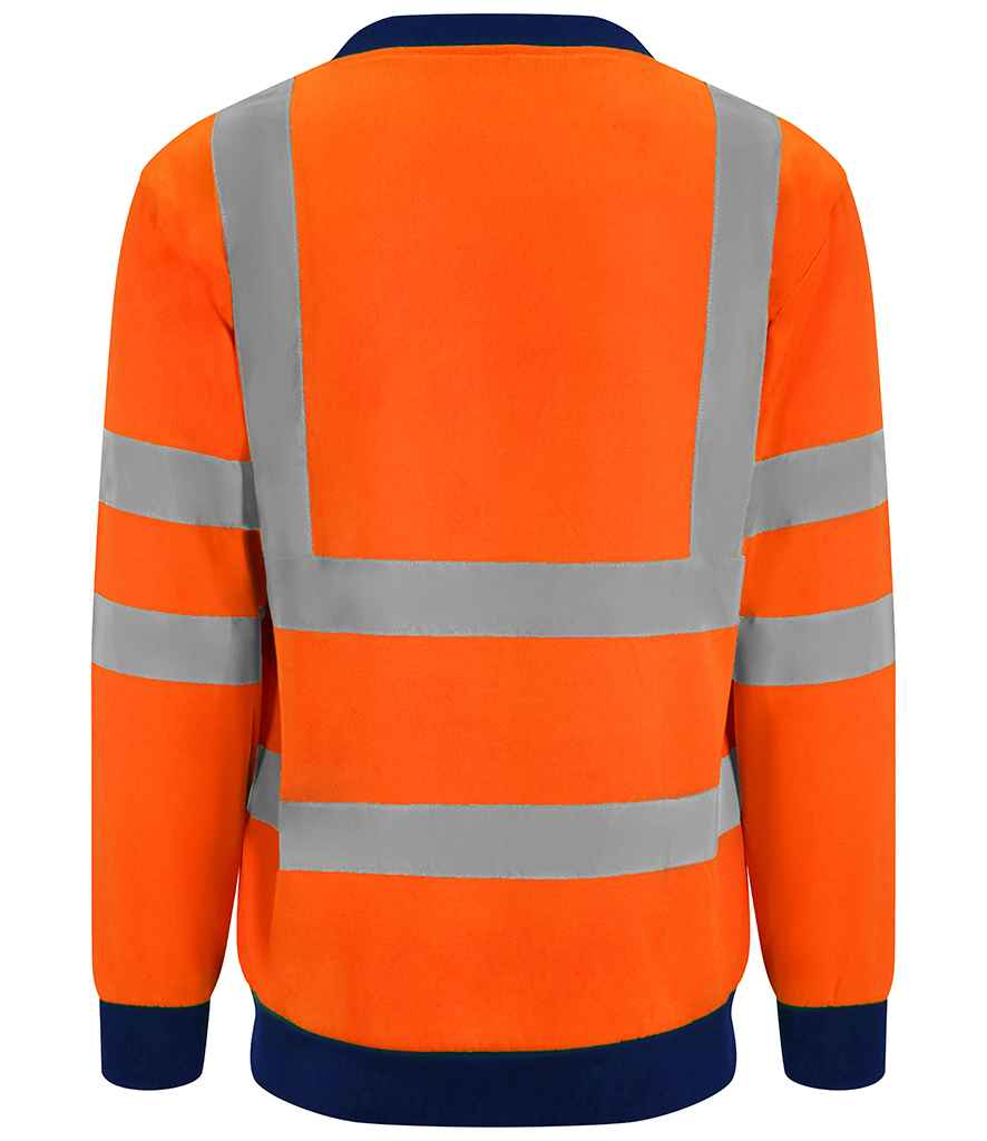 Pro RTX High Visibility Two Tone Sweatshirt - Orange/Navy