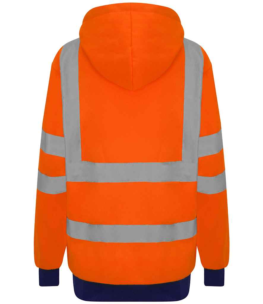 Pro RTX High Visibility Two Tone Hoodie - Orange/Navy