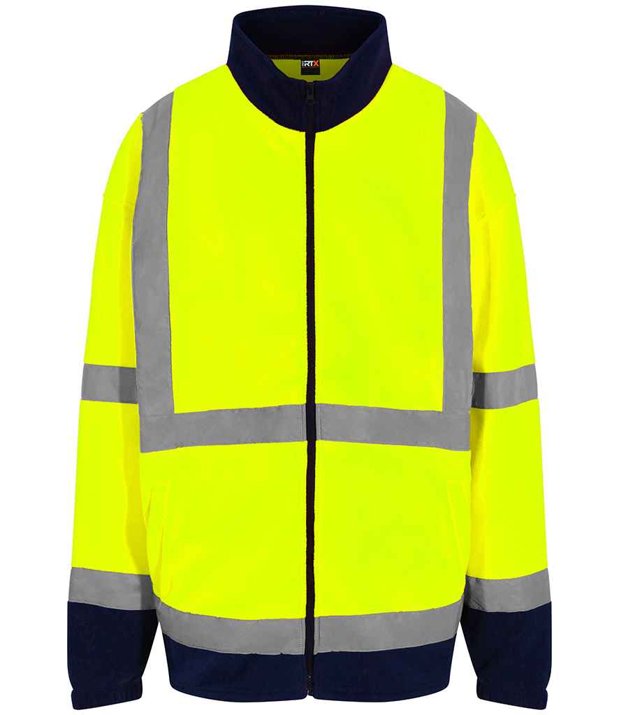 Pro RTX High Visibility Fleece Jacket - Yellow/Navy