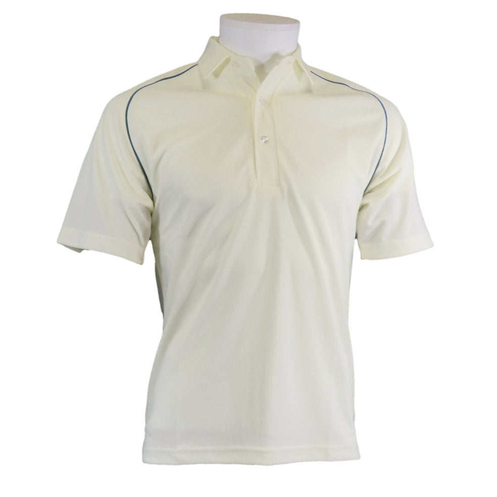 Cricket Shirt + Green Piping Junior