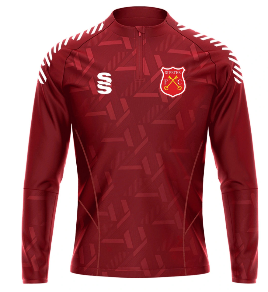 St Peter FC - Red ¼ Zip Impact Top