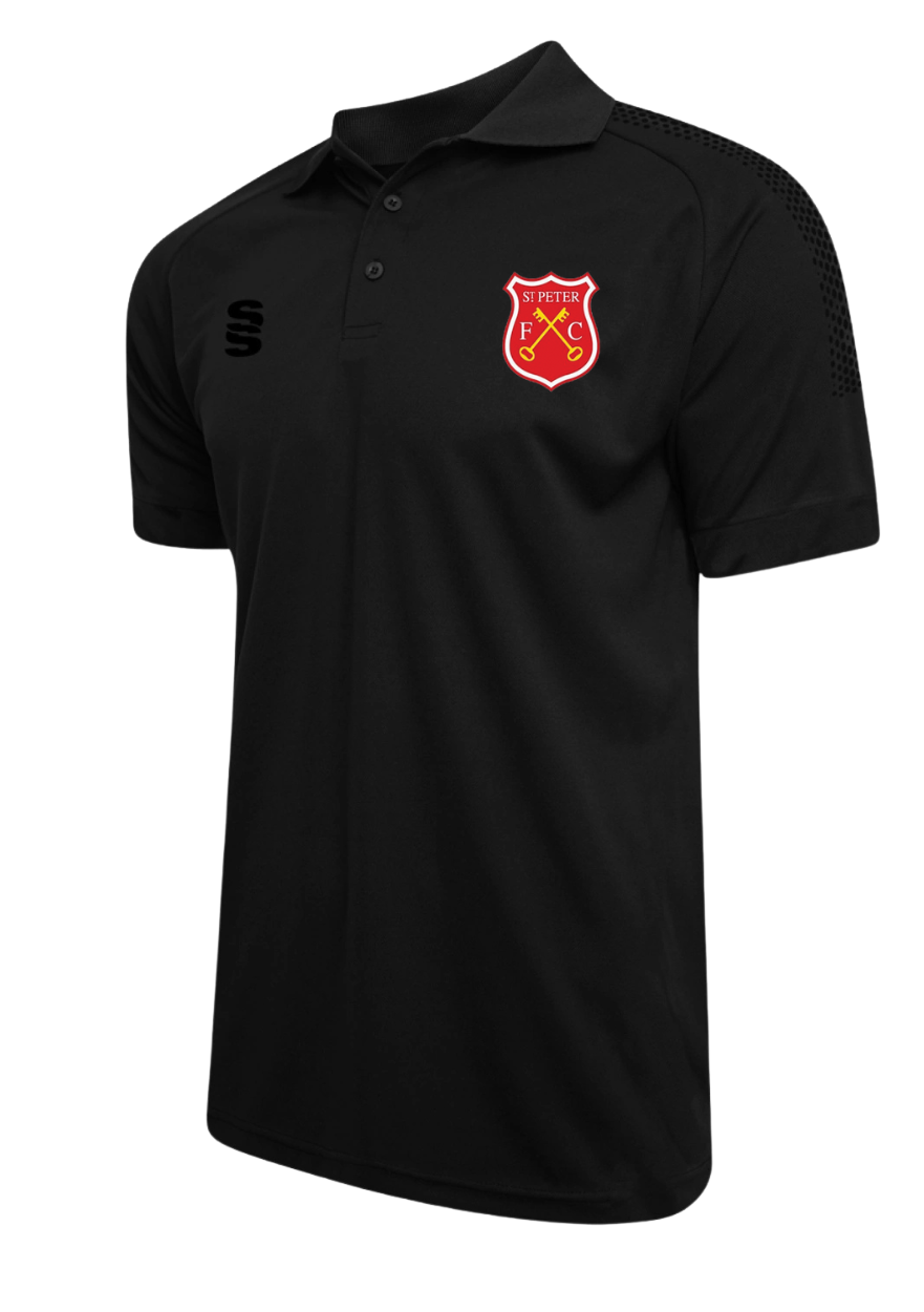 St Peter FC - Dual Black Polo Shirt