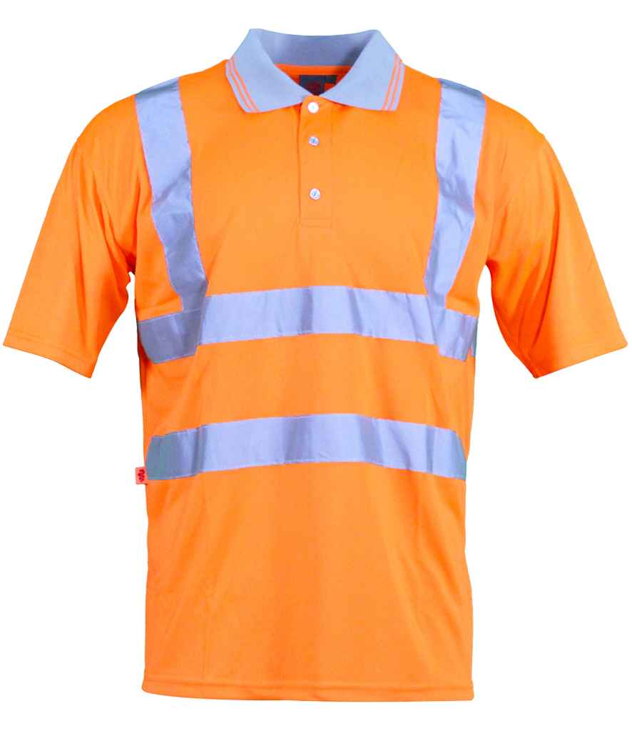 Warrior Hi-Vis Polo Shirt - Fluorescent Orange