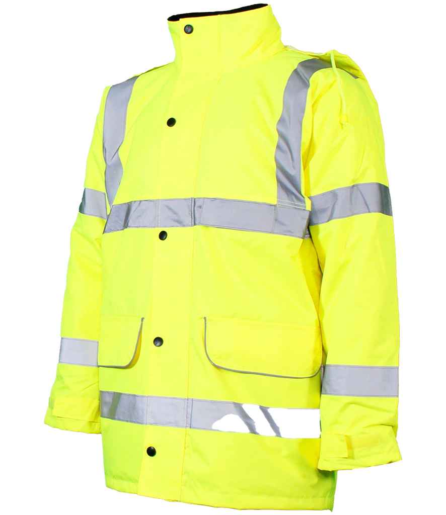 Warrior Hi-Vis Traffic Jacket - Fluorescent Yellow