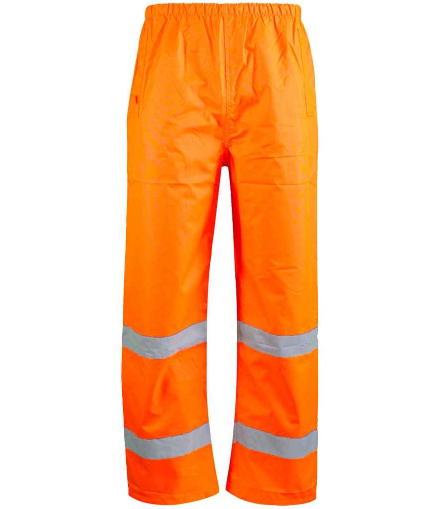Warrior Hi-Vis Overtrousers - Fluorescent Orange