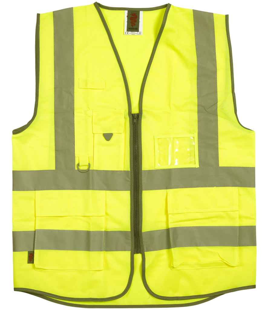 Warrior Hi-Vis Executive Waistcoat - Yellow