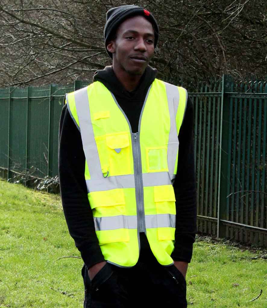 Warrior Hi-Vis Executive Waistcoat - Yellow