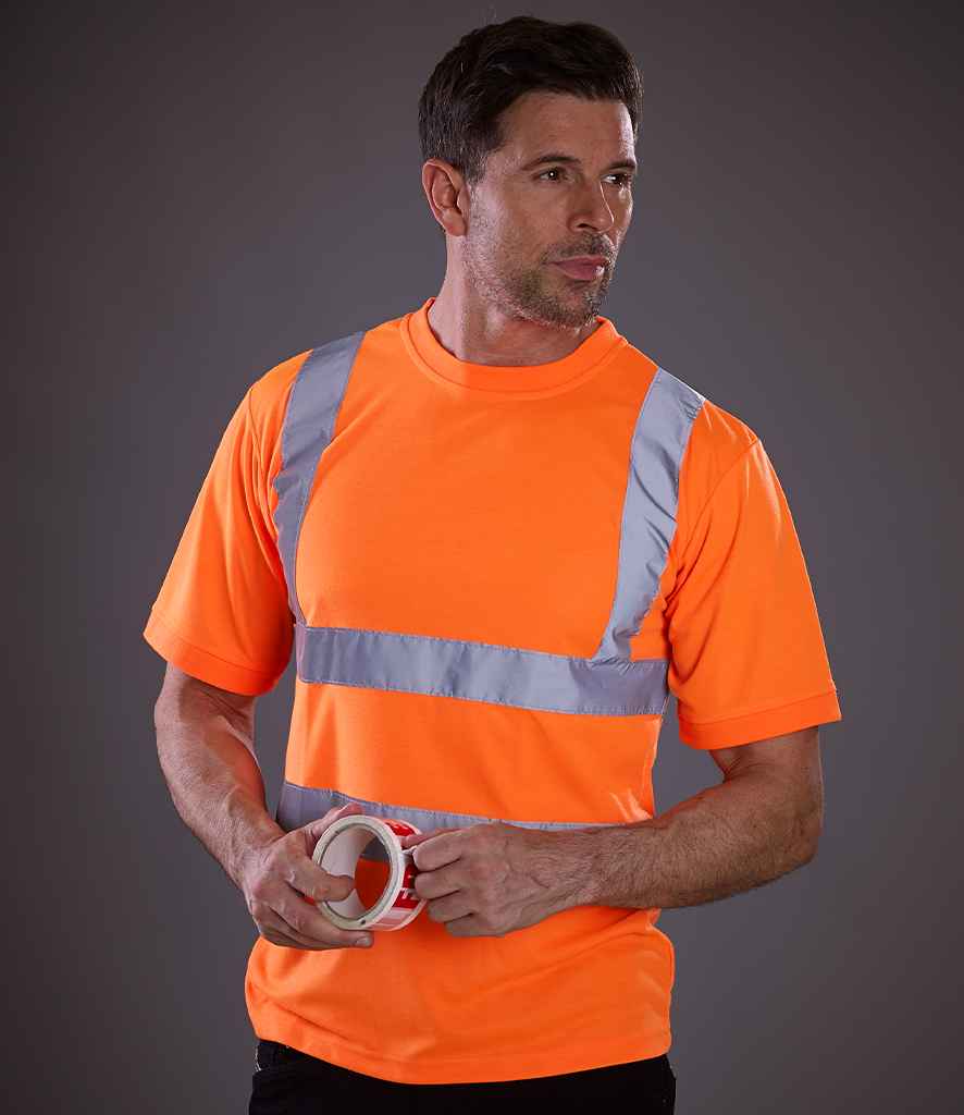 Yoko Hi-Vis Short Sleeve T-Shirt - Orange