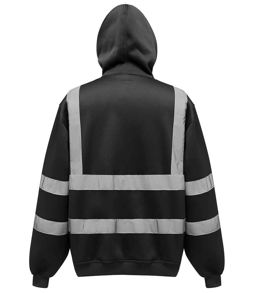 Yoko Hi-Vis Pull Over Hoodie - Black