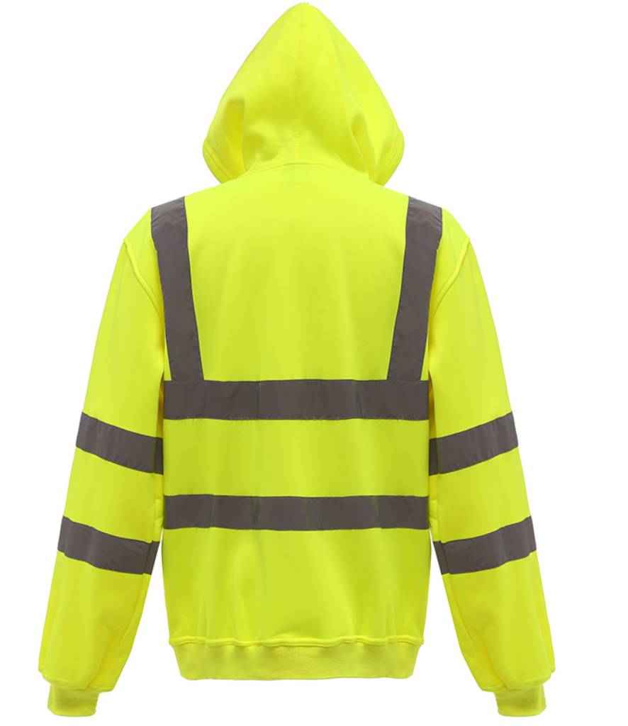 Yoko Hi-Vis Zip Hoodie - Yellow