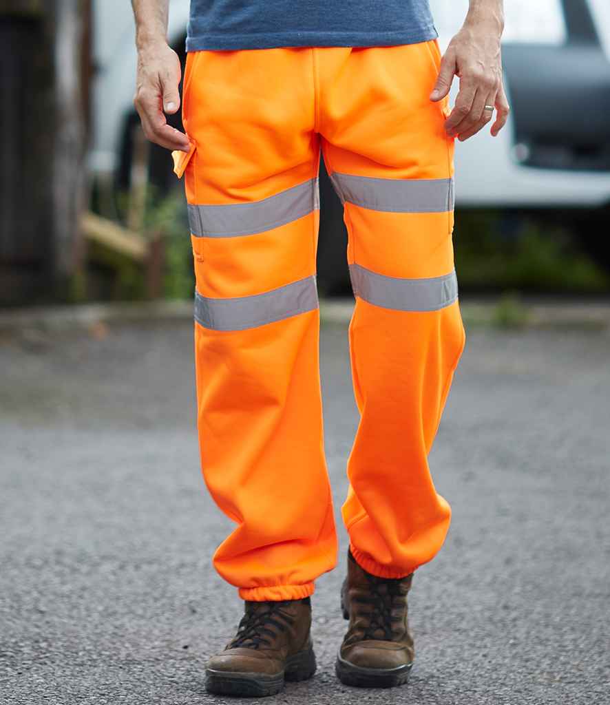 Yoko Hi-Vis Jog Pants - Orange
