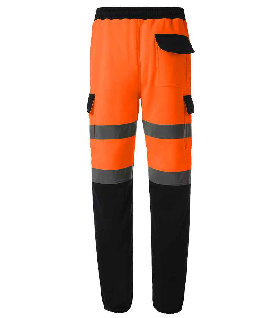 Yoko Hi-Vis Jog Pants - Orange/Navy
