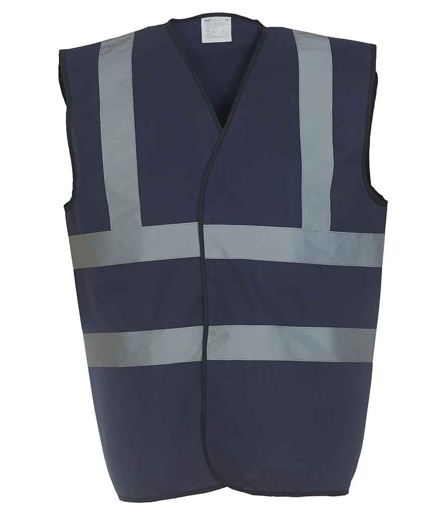 Yoko Hi-Vis Two Band and Braces Waistcoat - Part 1 - Navy