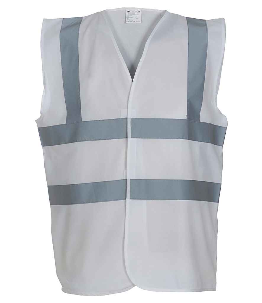 Yoko Hi-Vis Two Band and Braces Waistcoat - Part 1 - White