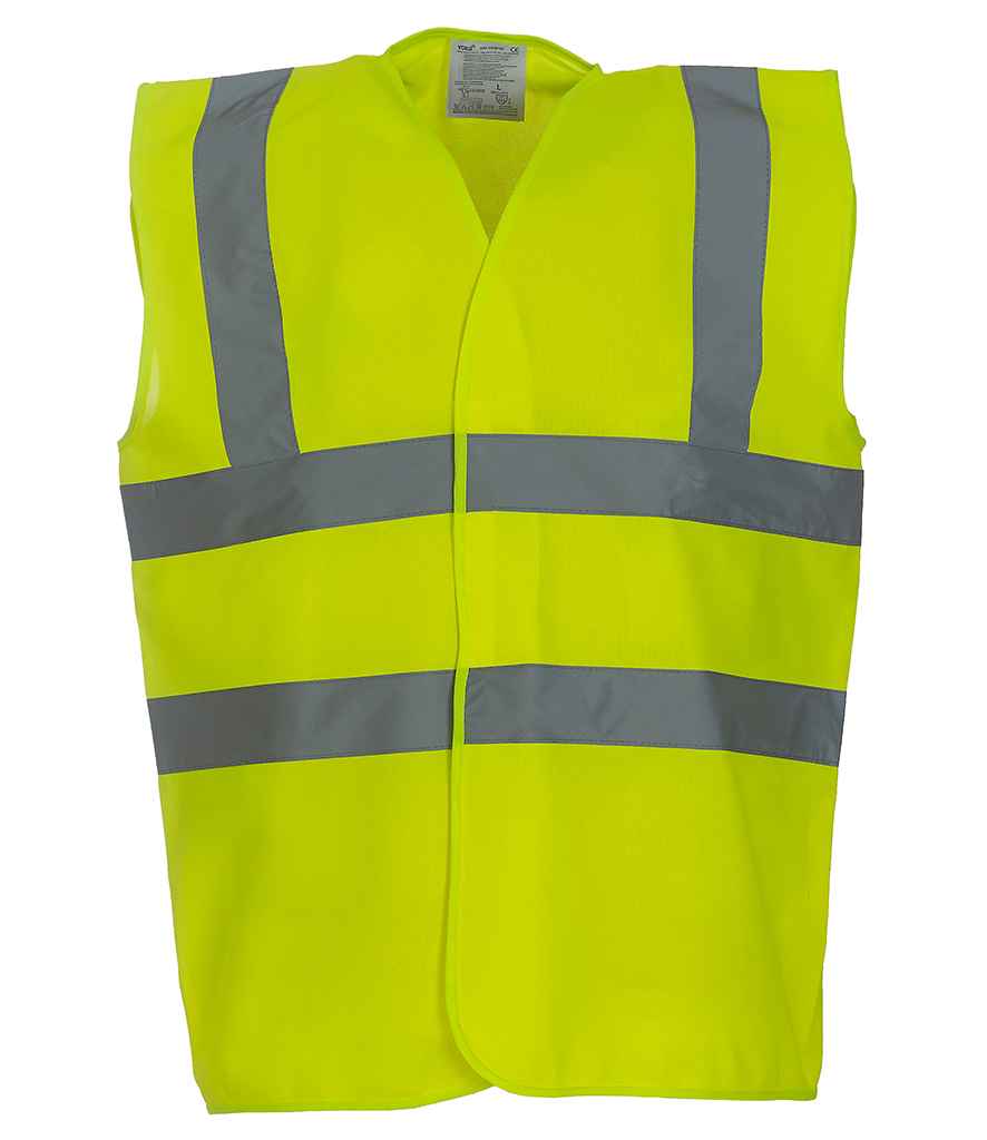 Yoko Hi-Vis Two Band and Braces Waistcoat - Part 2 - Yellow