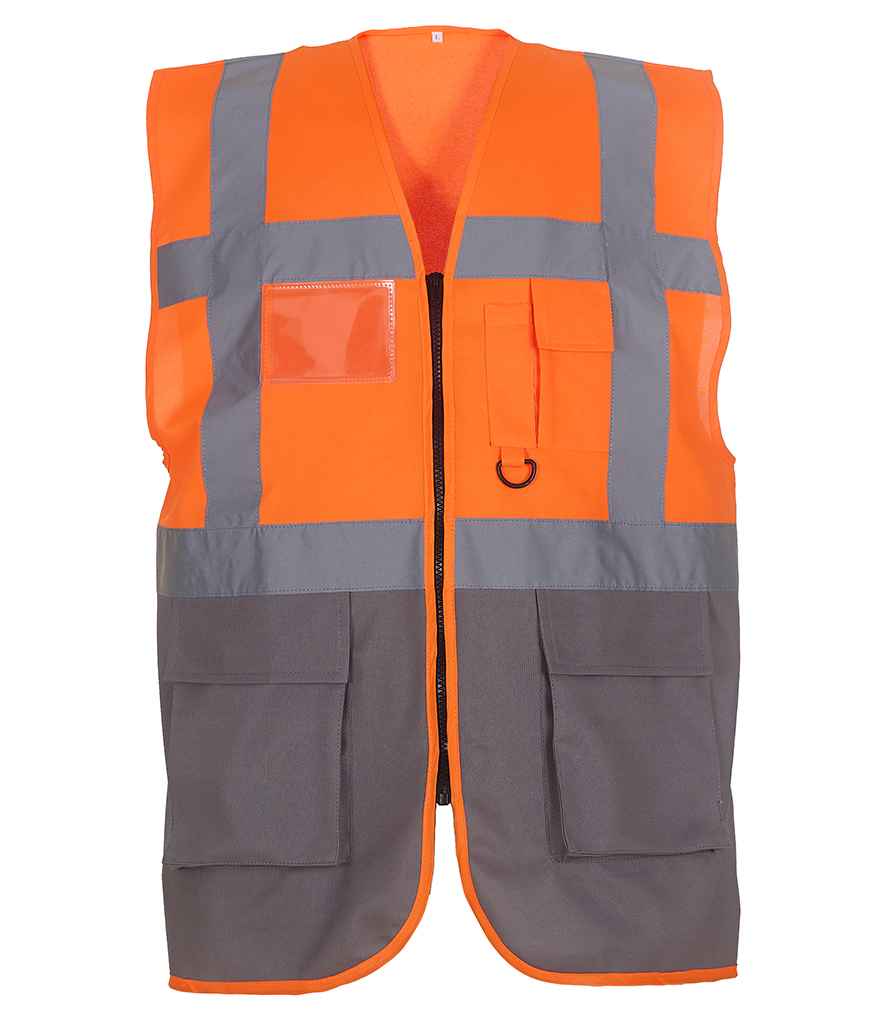 Yoko Executive Waistcoat - Part 2 - Orange/Grey