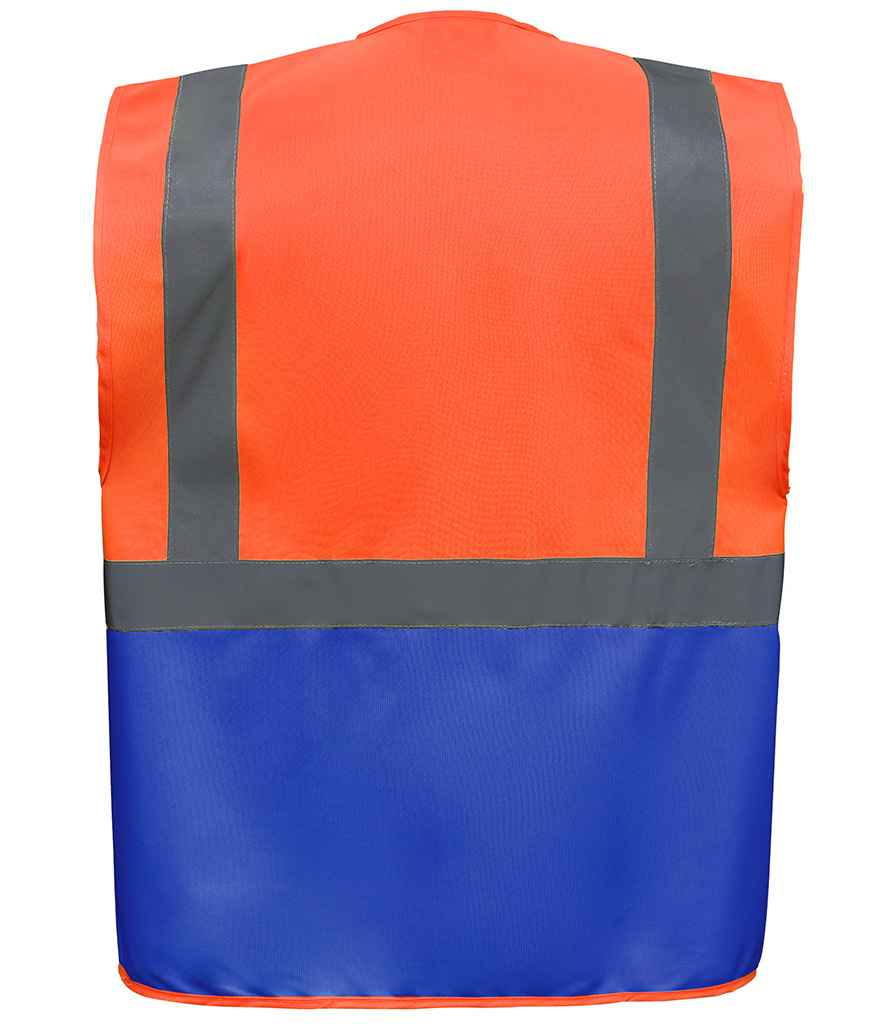 Yoko Executive Waistcoat - Part 2 - Orange/Royal Blue
