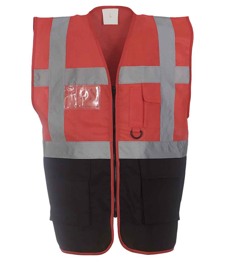 Yoko Executive Waistcoat - Part 1 - Red/Black