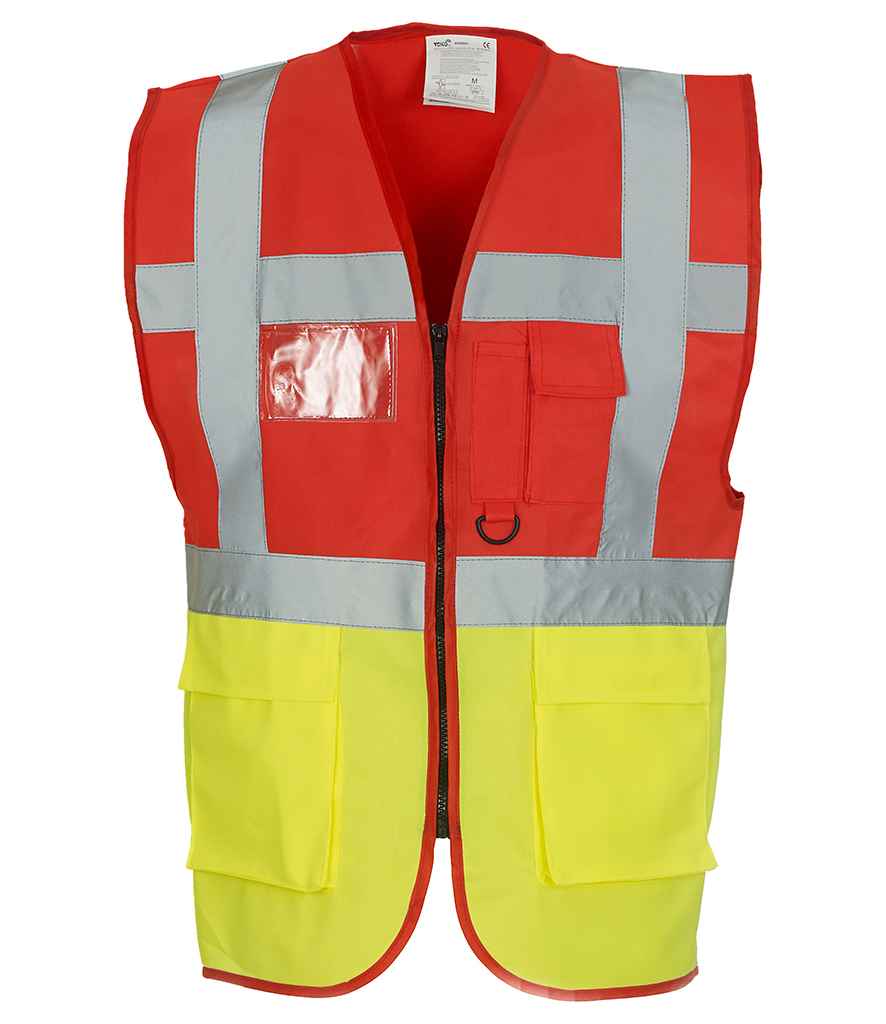 Yoko Executive Waistcoat - Part 1 - Red/Yellow