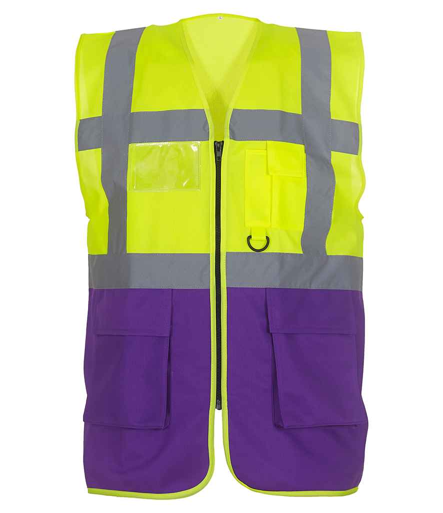 Yoko Executive Waistcoat - Part 2 - Yellow/Purple
