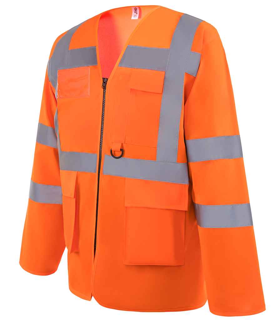 Yoko Hi-Vis Executive Long Sleeve Waistcoat - Orange