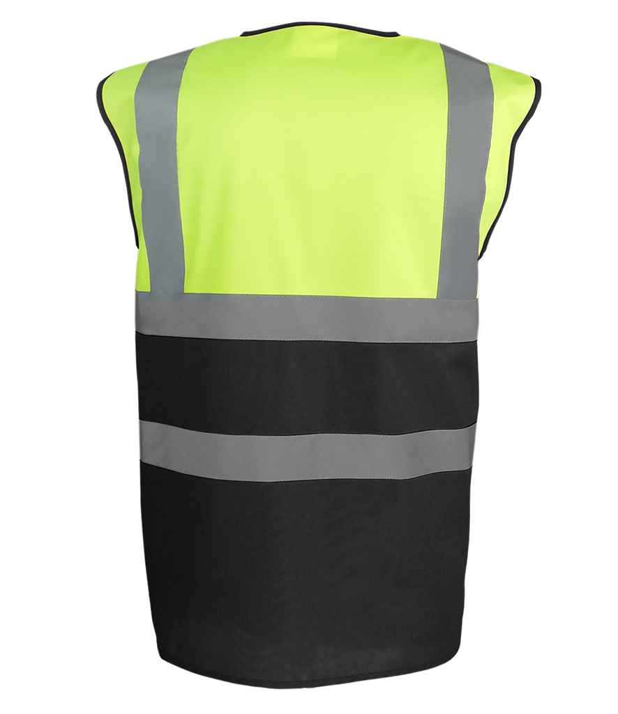 Yoko Two Tone Waistcoat - Yellow/Black