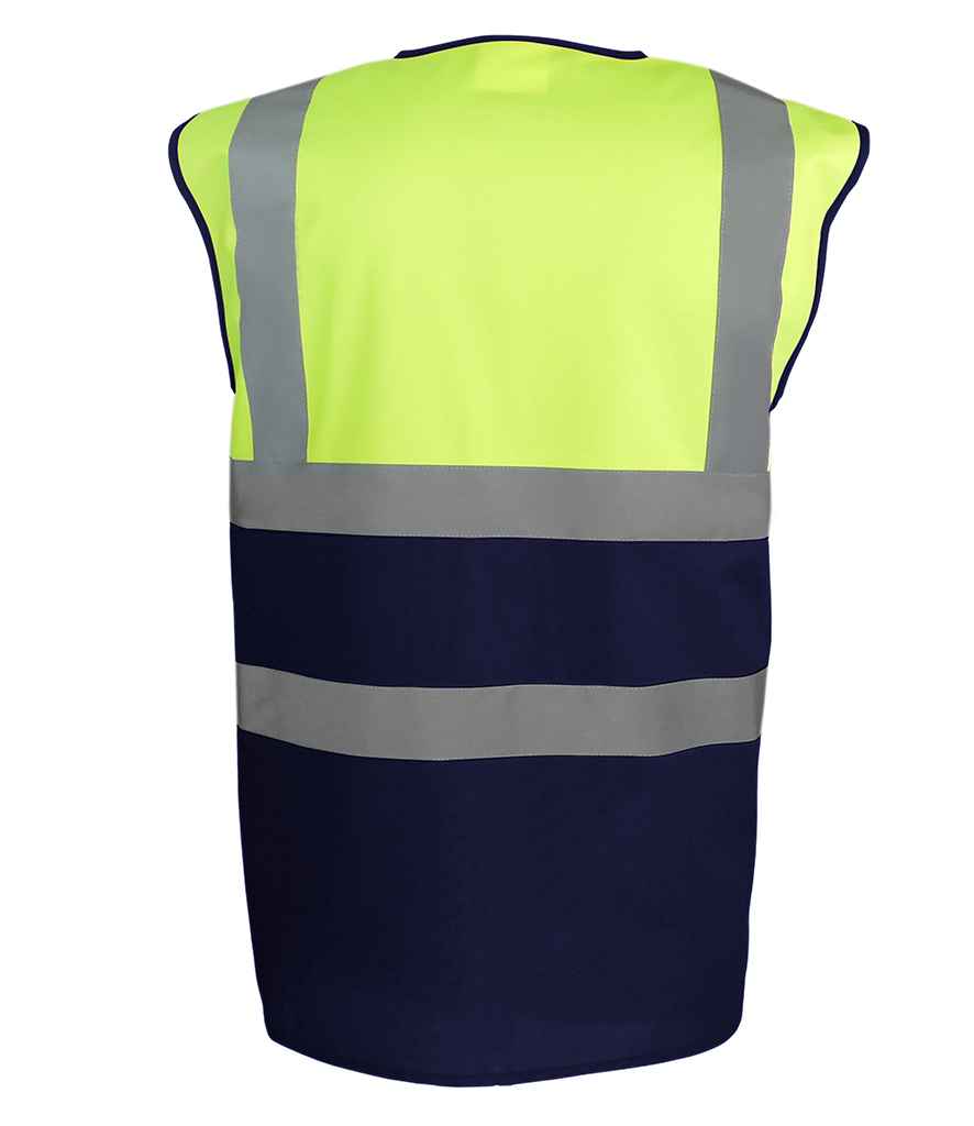 Yoko Two Tone Waistcoat - Yellow/Navy