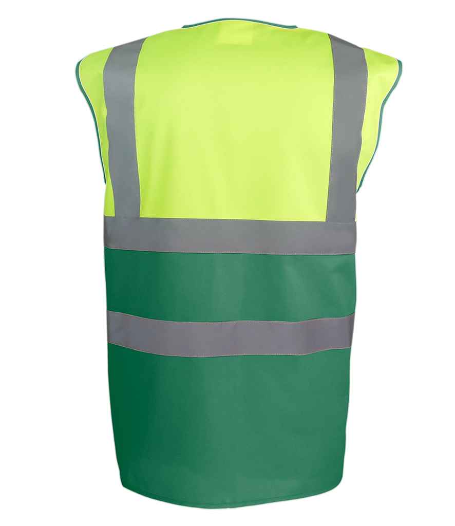 Yoko Two Tone Waistcoat - Yellow/Paramedic Green