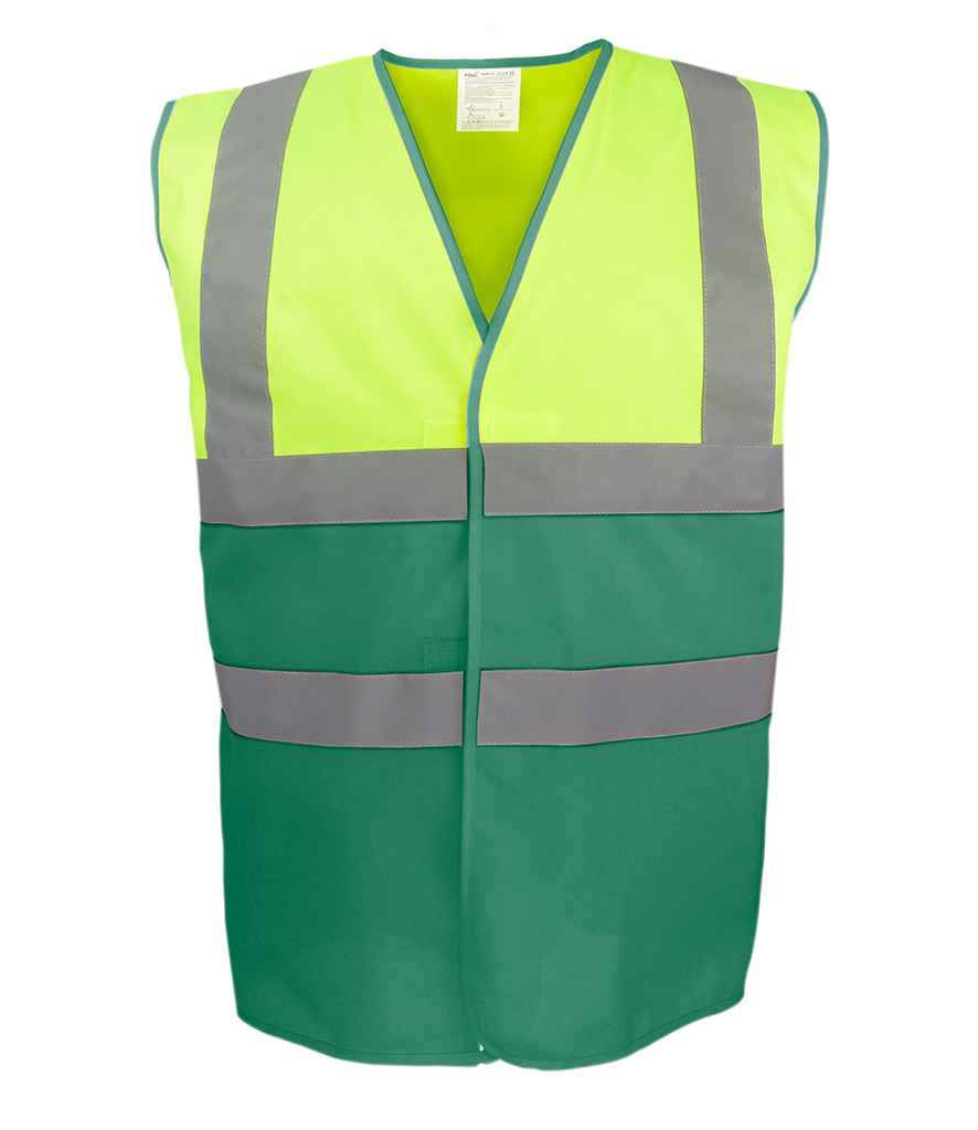 Yoko Two Tone Waistcoat - Yellow/Paramedic Green