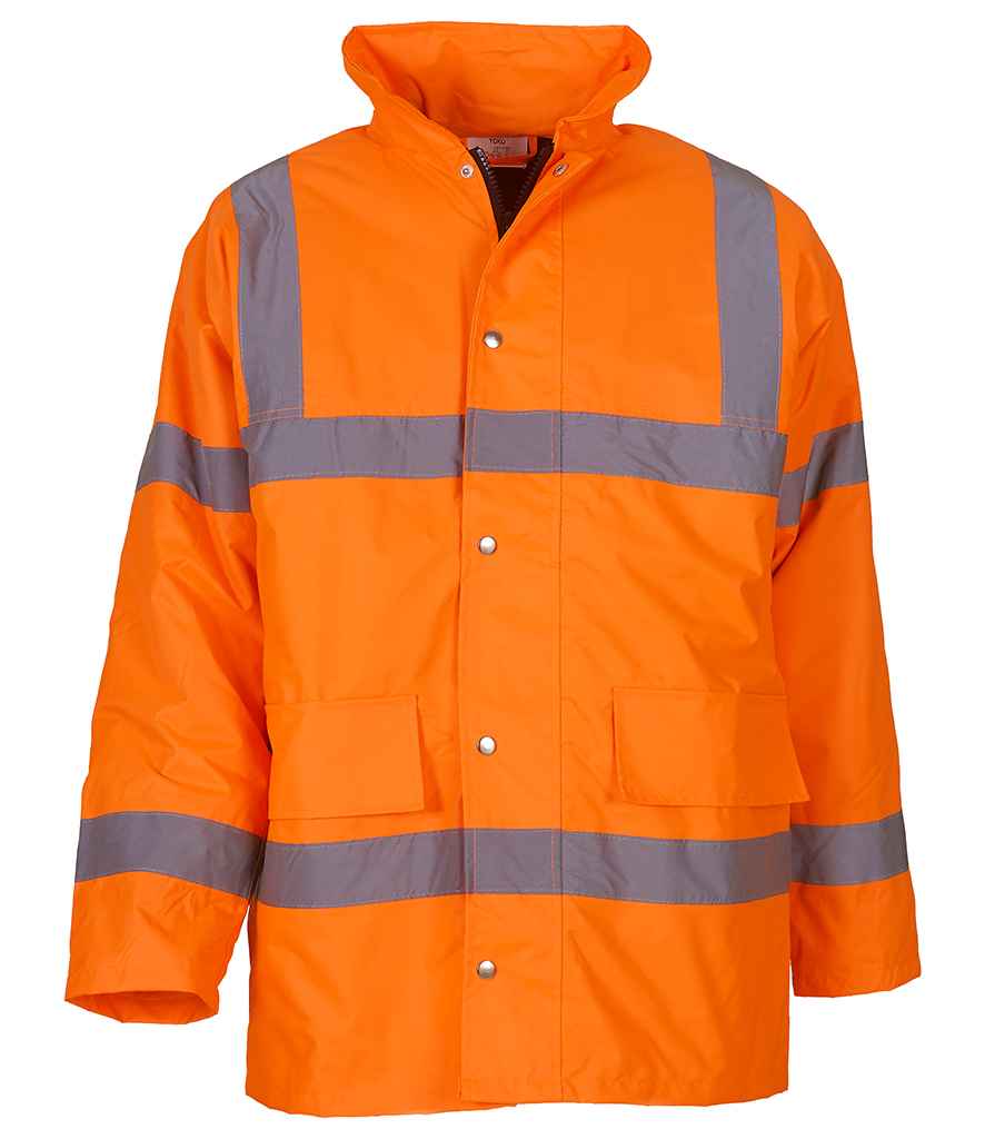Yoko Hi-Vis Classic Motorway Jacket - Orange