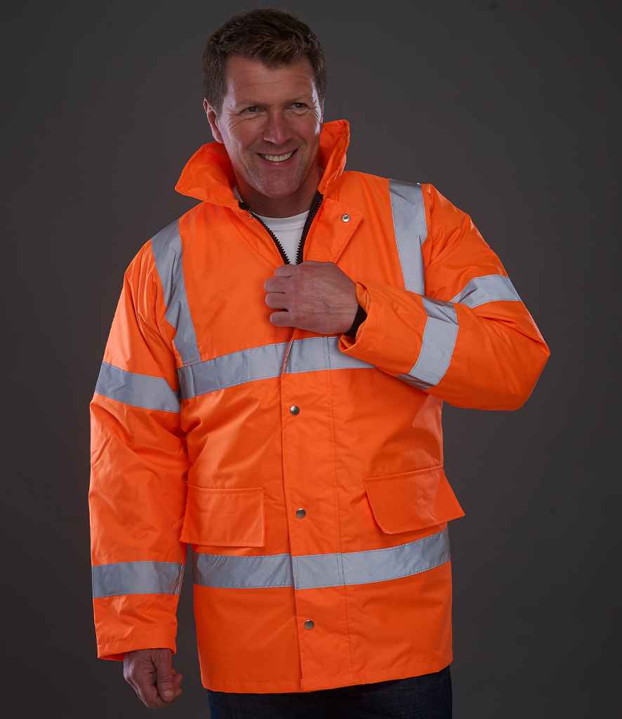 Yoko Hi-Vis Classic Motorway Jacket - Orange