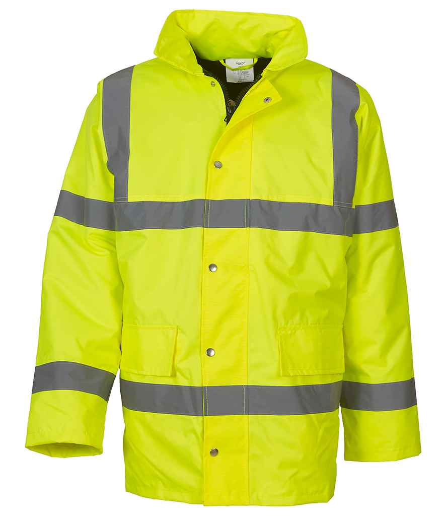 Yoko Hi-Vis Classic Motorway Jacket - Yellow