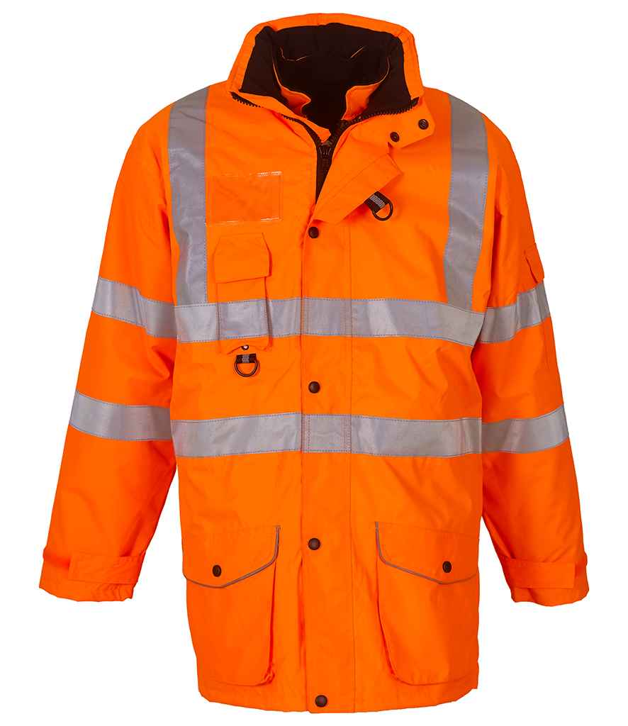 Yoko Hi-Vis Multi-Function 7-in-1 Jacket - Orange