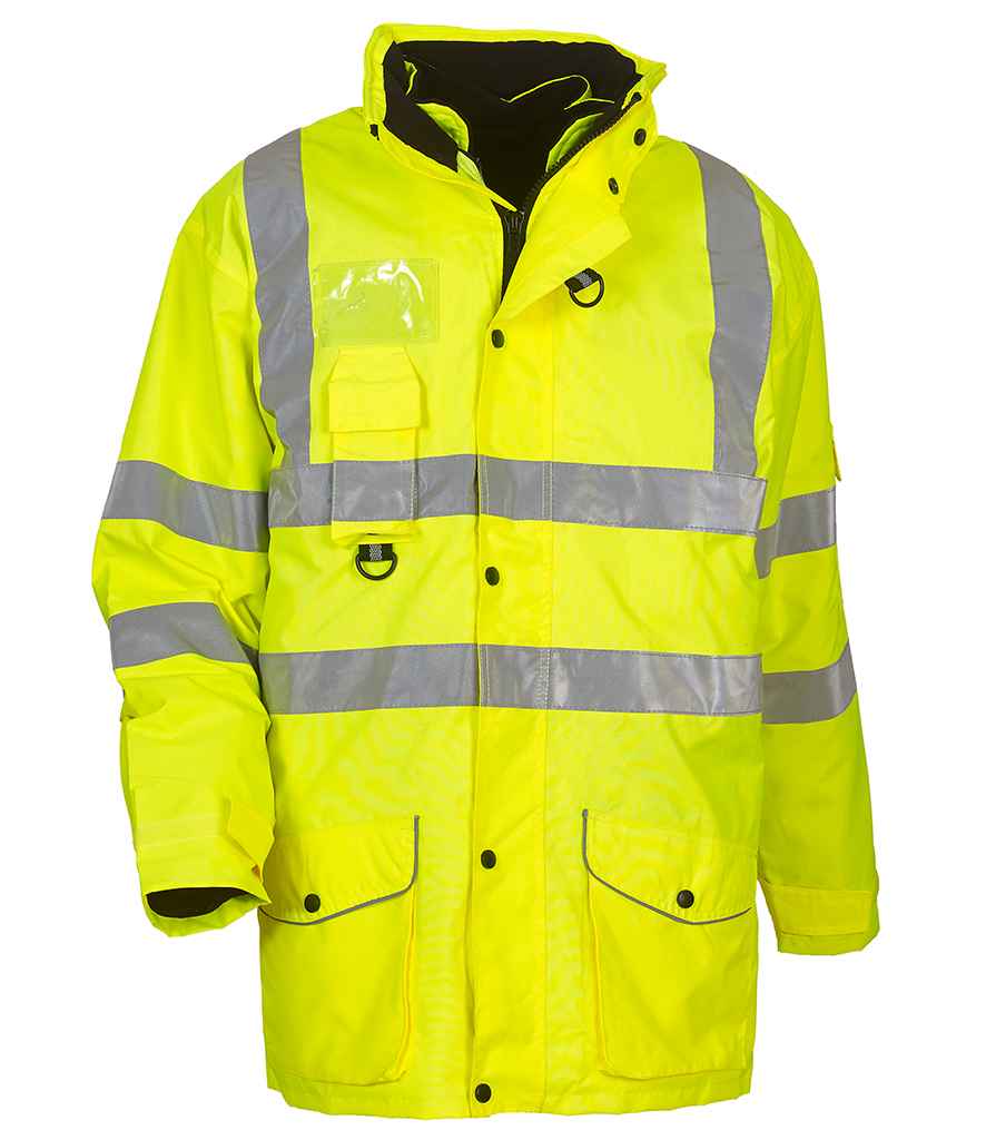 Yoko Hi-Vis Multi-Function 7-in-1 Jacket - Yellow