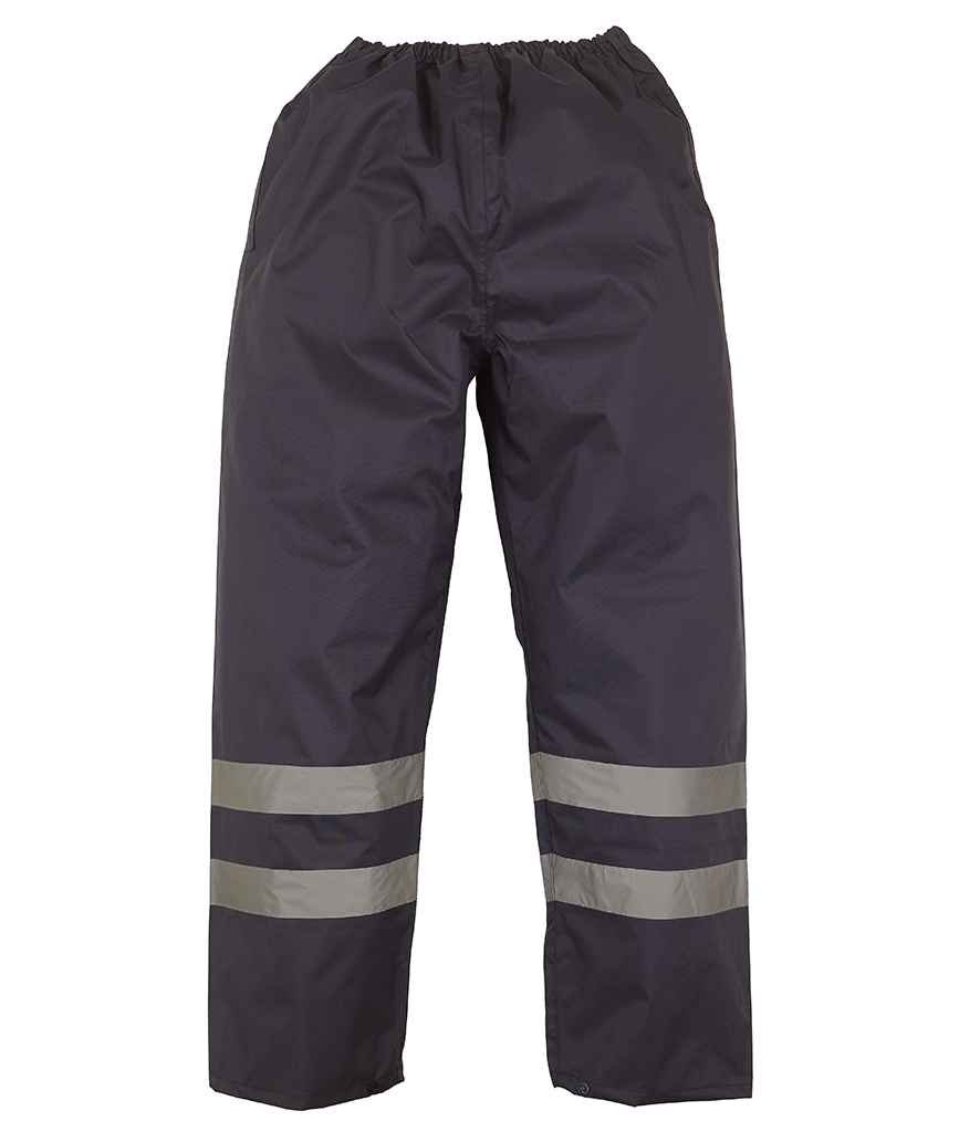 Yoko Hi-Vis Waterproof Overtrousers - Navy