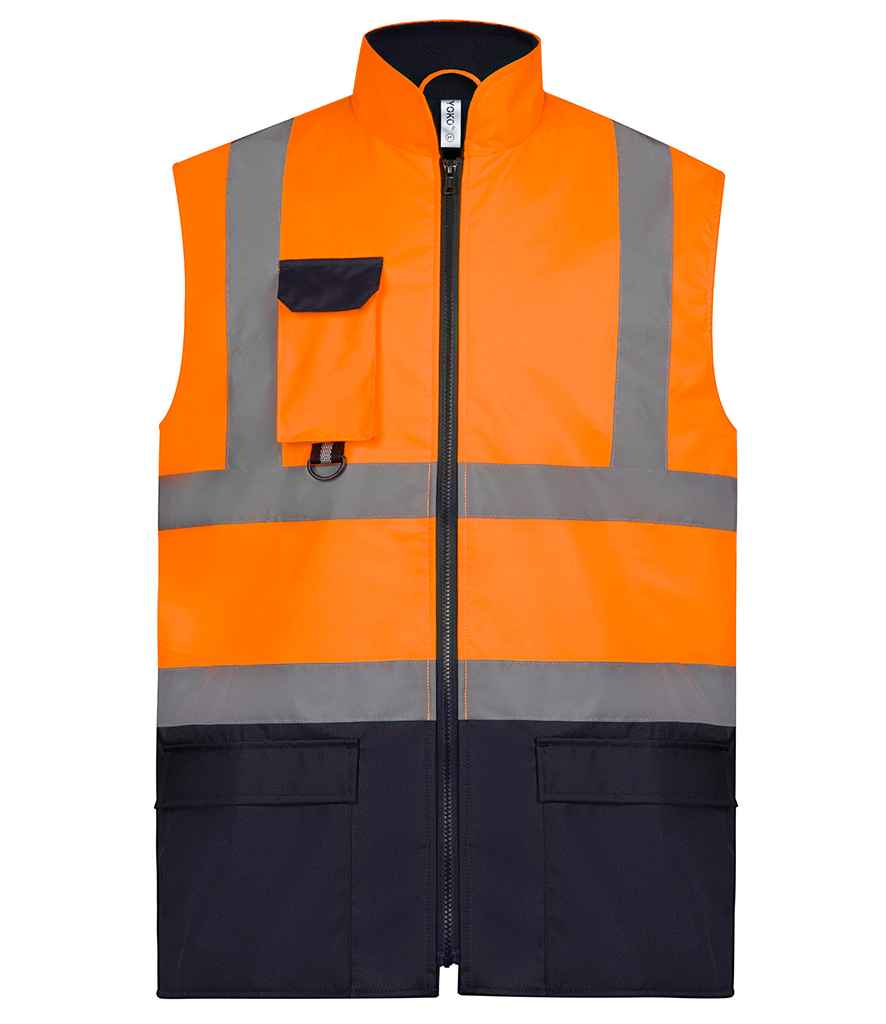 Yoko Two Tone Bodywarmer - Orange/Navy