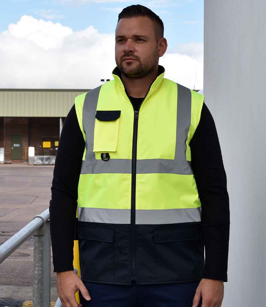 Yoko Two Tone Bodywarmer - Yellow/Navy
